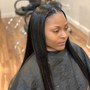 Sew In with Minimal Leave Out Hair Included