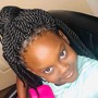 Kids Knotless braids w/beads  (no weave)