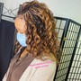 Curly hair Texture Micro Braids