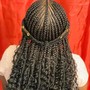 Knotless bohemian Senegalese twist