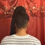 Small three layer feed in braids