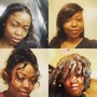 Wig installation plus basic style ($20 extra scalp therapy treatment)