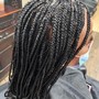 knot less braids medium mid-back