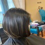 Woman's short haircut