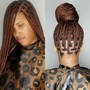 HALF KNOTLESS HALF FEED IN BRAIDS