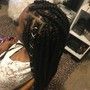 Large butterfly Locs- Mid back