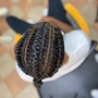 No cornrows crochet box braids