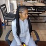 Single braid ponytail