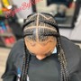 Rubber Band method with Knotless Box Braids