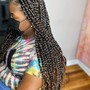 Small Bohemian Knotless Braids