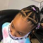 Kid's Braids w/ HAIR ADDED