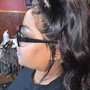 Extended ponytail with bundles