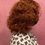 Afro texture extension hair thermal styling  2