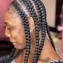 Smedium Boho Knotless Braids (Butt)