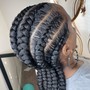 Braid-down  cornrow for wig