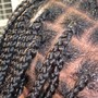 Adult natural  hair twists (Medium)