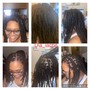 Instant locs (half head)