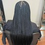 Small knotless Braids /Butt Length