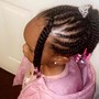 Kids cornrows (no hair added) with Hair beads