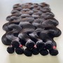 Spiral Set relaxed hair