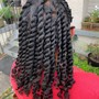 Two strand twist medium hair-shoulder length