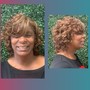 Relaxed Hair Partial Color