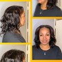 Relaxed Hair Partial Highlights