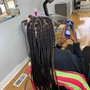 Cornrows and twist combination