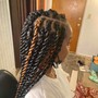 Natural French Braids W/ design