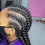 Wig braid down cornrows