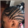 7-under Kids Braids w/extensions