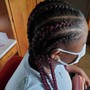 Cornrows with extensions