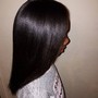 Sew-in with leave out