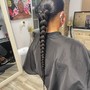 2 Braids(no hair added) long/ex