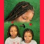 Medium Mid Back Bohemian Goddess Knotless Braids