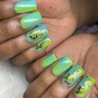 Hand drawn Nail art