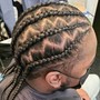 Braided or Dreadloc Man weave units