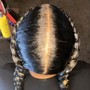 2 feed in braids