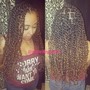 Senegalese twist (medium) mid back