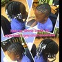 Individual natural hair plaits Medium