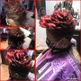 Weave extension coloring