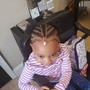 Little kid's natural cornrows  (age3-5)