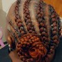 Straight back Cornrow braids