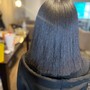 Women's cut/round brush styling