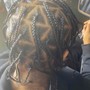 Medium knotless braids