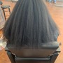 (Front) Gray Root Touch Up with Silk Press