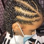 4 stitch feed ins Braids