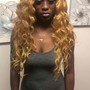 Color service  high lights with a Style  ( Curls or Straight look )