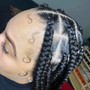 Big Tribal Braids W/ knotless box braids