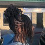 Loc Re-twist and Style with bundle hair